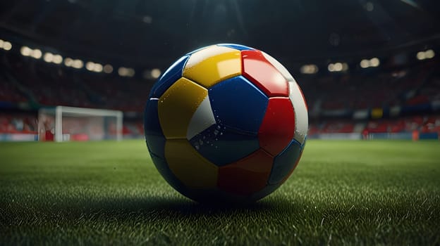 Football soccer ball championship concept