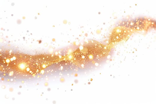 Glowing fairy tale sparkles swirling gracefully on a transparent white background, perfect for magical storytelling