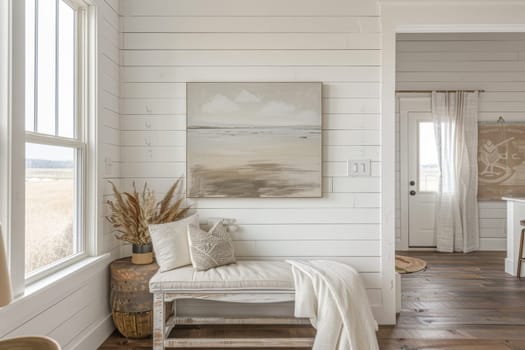 Rustic farmhouse wall decor on a transparent white canvas, adding rustic charm