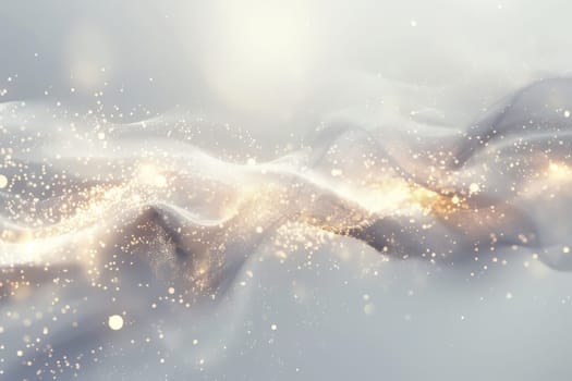 Sparkling comet-like sparkles streaking across a transparent white backdrop, adding dynamism and energy