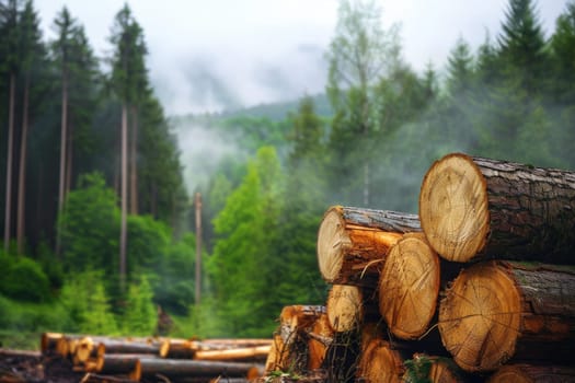 Sustainable forestry practices like selective logging and reforestation, promoting forest conservation