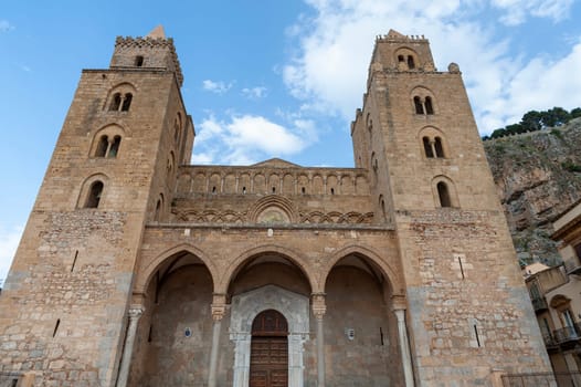 The Cefalù Cathedral, example of Norman architecture in Sicily, Sicily, Italy