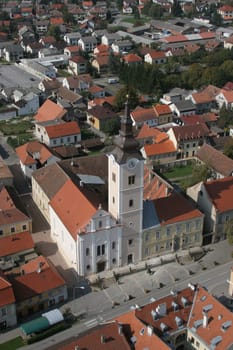 The parish church of St. Anne in Krizevci, Croatia