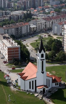 Parish Church of the Sacred Heart of Jesus in Karlovac, Croatia