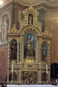 Altar of Saint Florian in the church of the Saint Peter in Ivanic Grad, Croatia