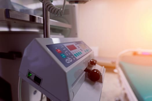 Interior view of empty operating room with new interior and equipment