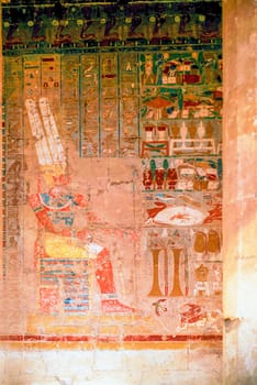 Wall painting in The Temple of Hatshepsut, Egypt