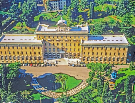 Vatican Gardens in  Rome, Italy