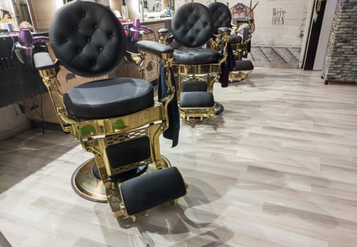 New retro barbershop. Popular 21st Century business