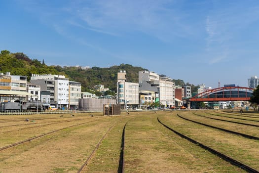 Kaohsiung, Taiwan 02 February 2024: Hamasen Railway Cultural Park in Kaohsiung of Taiwan