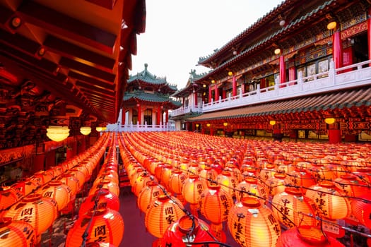 Taiwan 01 February 2024: Sunfong Temple in Kaohsiung of Taiwan