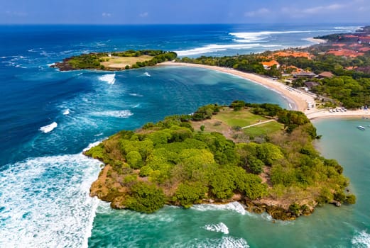 View of Nusa Dua resort area in the vicinity of Denpasar in southern Bali, Indonesia