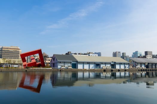 Kaohsiung, Taiwan 02 February 2024: Pier 2 art center in Kaohsiung of Taiwan