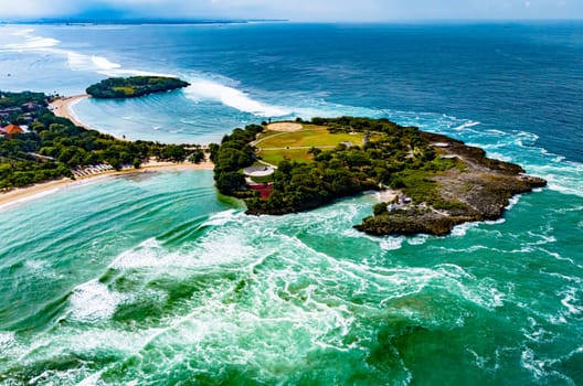 View of Nusa Dua resort area in the vicinity of Denpasar in southern Bali, Indonesia