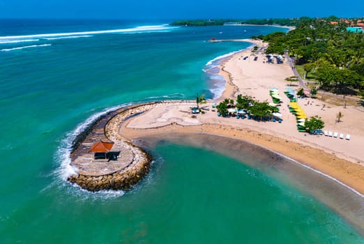 View of Nusa Dua resort area in the vicinity of Denpasar in southern Bali, Indonesia