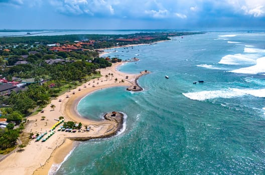 View of Nusa Dua resort area in the vicinity of Denpasar in southern Bali, Indonesia
