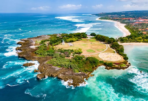 View of Nusa Dua resort area in the vicinity of Denpasar in southern Bali, Indonesia