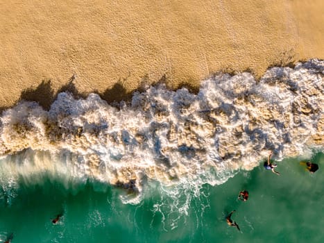 Airview of Kelingking Beach on Nusa Penida Island, Indonesia