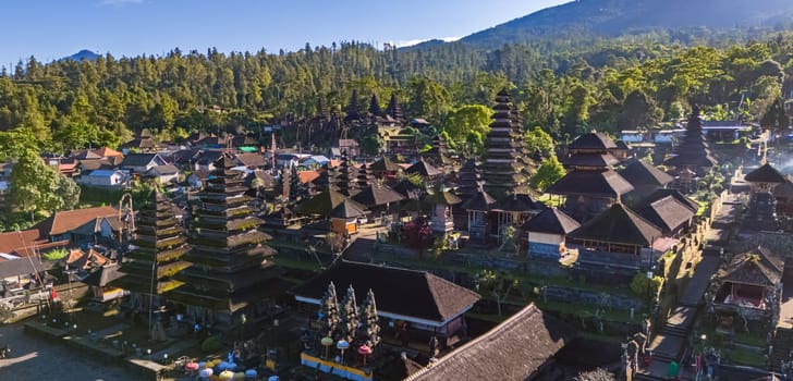 Besakih Temple in the village of Besakih on the slopes of Mount Agung in eastern Bali, Indonesia