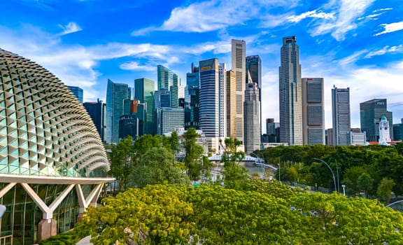 SINGAPORE - MAY 10, 2024: Business architecture of Singapore waterfront