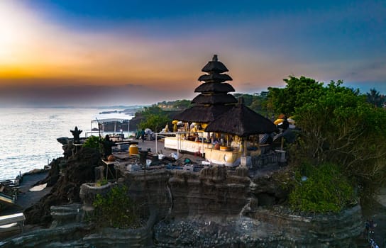 Cliff sea coast at Tanah Lot, Bali, Indonesia