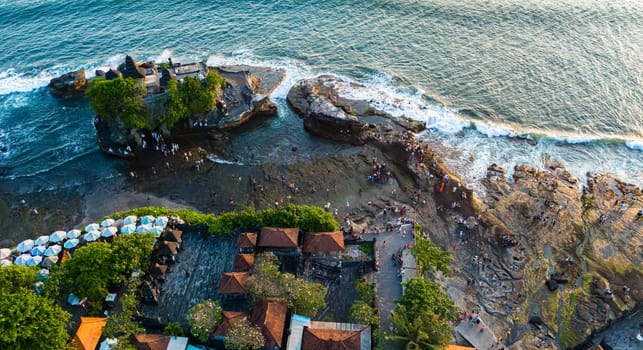 Cliff sea coast at Tanah Lot, Bali, Indonesia