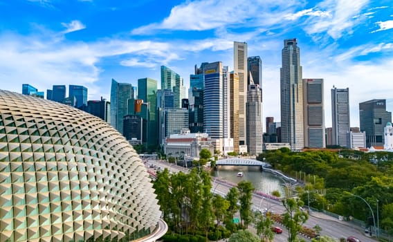 SINGAPORE - MAY 10, 2024: Business architecture of Singapore waterfront