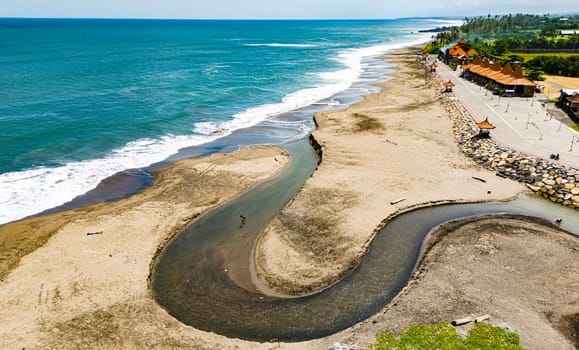 Cliff sea coast near Tanah Lot, Bali, Indonesia
