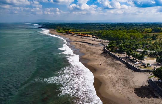 Cliff sea coast near Tanah Lot, Bali, Indonesia