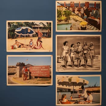 Venice, Italy - May 7 2024: Foreigners Everywhere 60th Venice Art Biennale in Venice. The Museum of the Old Colony by Pablo Delano. Art installation Explores the Legacies of Colonialism in Puerto Rico