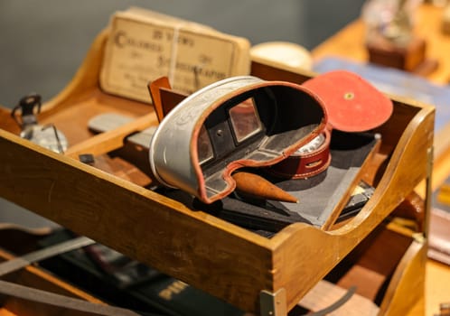 Venice, Italy - May 7 2024: Foreigners Everywhere 60th Venice Art Biennale in Venice. The Museum of the Old Colony by Pablo Delano. Art installation Explores the Legacies of Colonialism in Puerto Rico
