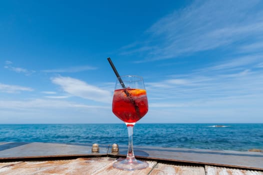 spritz aperitif on the beach