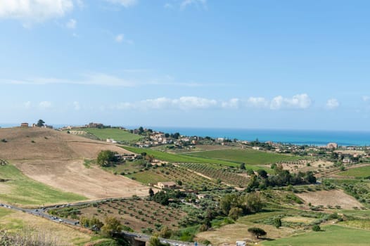 Panoramic view of the province of Agrigento