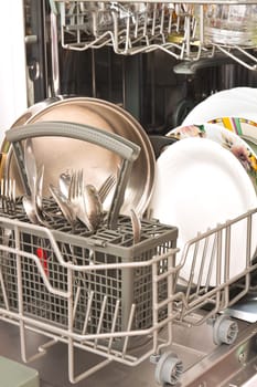 Digital modern home dishwasher Built-in kitchen cabinet