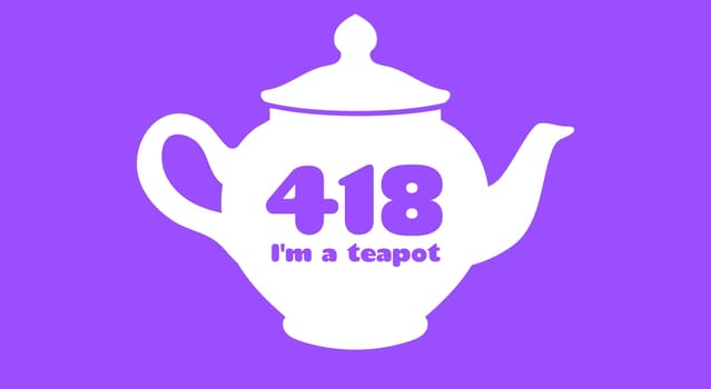 418 I'm a teapot error. Vector layout web