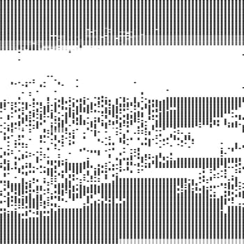 Trendy glitch pattern on dark background. Abstract vector geometric elements
