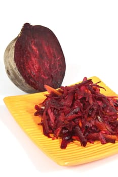 Beetroot vegetable vitamin is used for salads and borscht in Eastern Europe