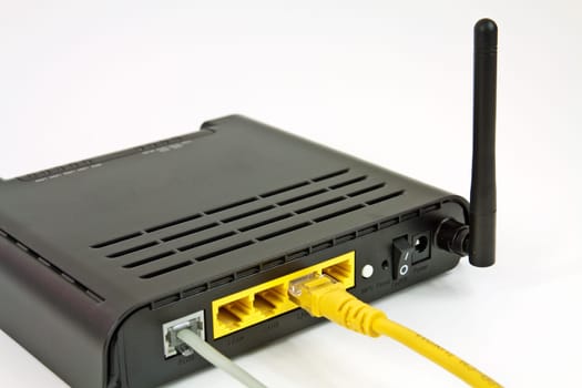 Desktop Home ADSL modem on a white background