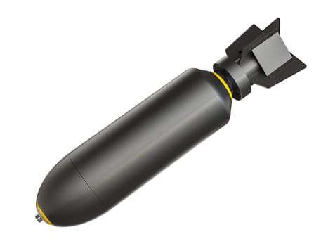 isolated black metal weapon  bomb  transparent background