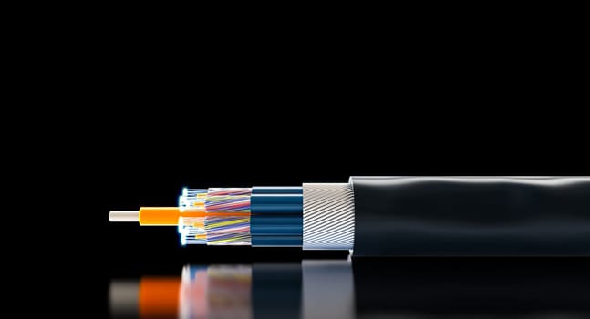 cable  optical fibers  connection, speed, fast, broadband dark background
