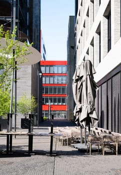 Le Fonds Belval Esch sur Alzette, center of the Luxembourg iron and steel industry, smelting works and blast furnace mixed with modern architecture, 10.06.2024