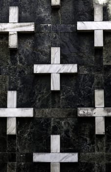 Detail of the Catholic cemetery in the city, death and memory