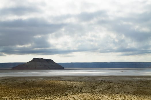 Karyn Zharik depression, Mangystau region, Ustyurt natural reserve, Kazakhstan landscape
