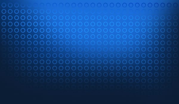 Abstract blue theme background with dots, 3d illustration