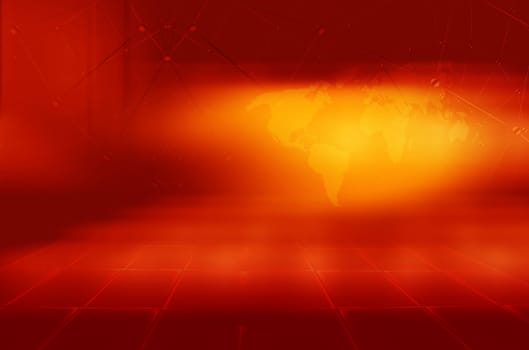 Graphical abstract red background. 3d illustration