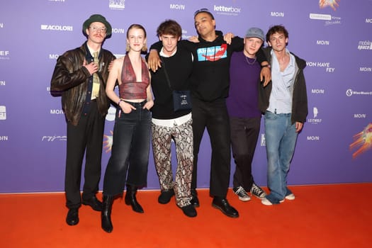 Cast "Die Discounter"" u.a. Emil Belton,Oskar Belton,Bruno Alexander,Merlin Sandmeyer,Klara Lange,Charlez Booz Jakob,Annual Reception of the Film Industry: MOIN Midsummer 2024,18.06.2024,Kampnagel,Hamburg"