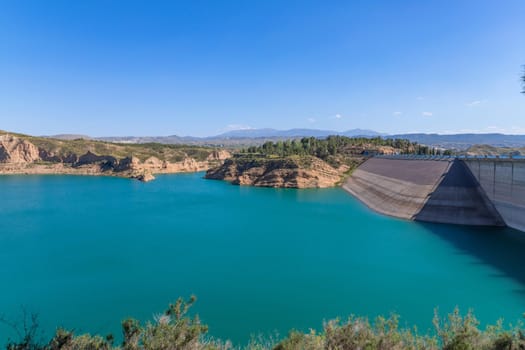 Lake Negratin reservoir, Sierra de Baza, Granada Province, Andalusia, Spain