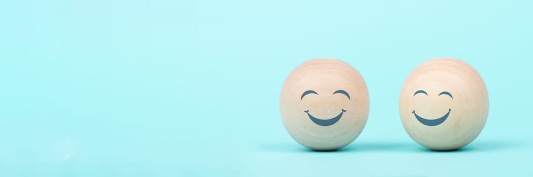 Happy smiling face, love and emotion, mental health concept, positive thinking mind and attitude, support and self esteem