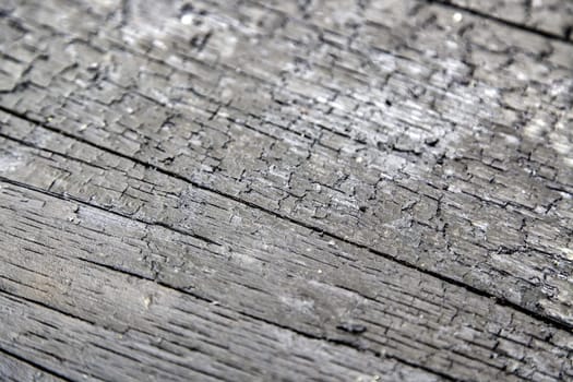 Detail of wall decorated with pine wood boards
