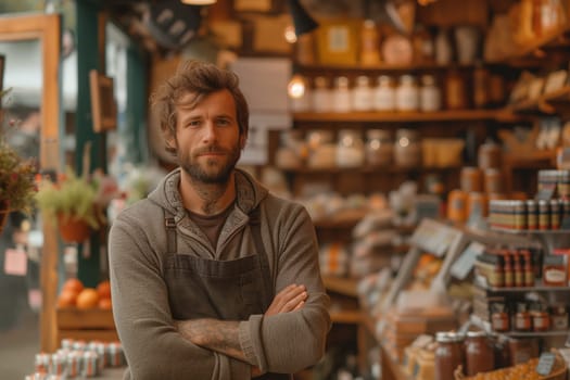 Organic food store, friendly owner, lifestyle shop, healthy vegan food, fruits and vegetables, small business